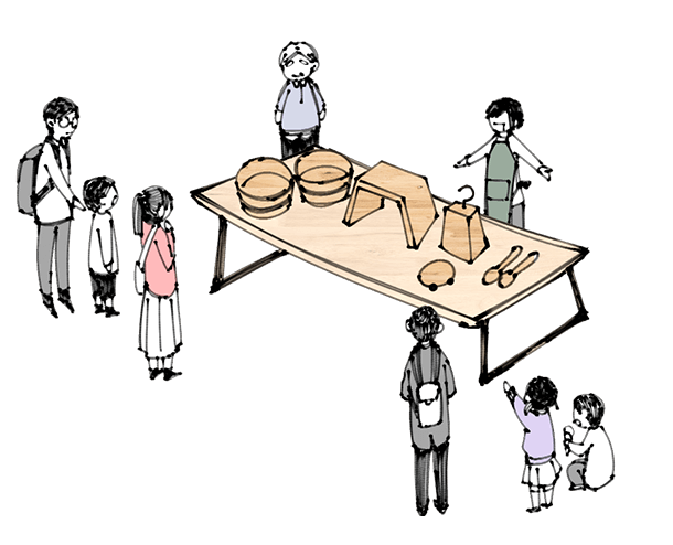 木育プロダクトのイメージイラスト