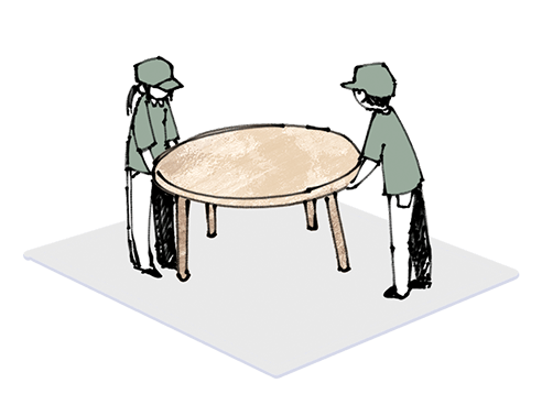 スタッフのイメージイラスト