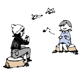 木育ワークショップのイメージイラスト