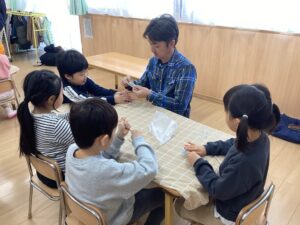 卒園記念のお箸づくり／江東区　保育園